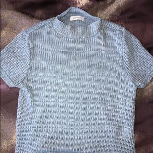 Baby blue crop top